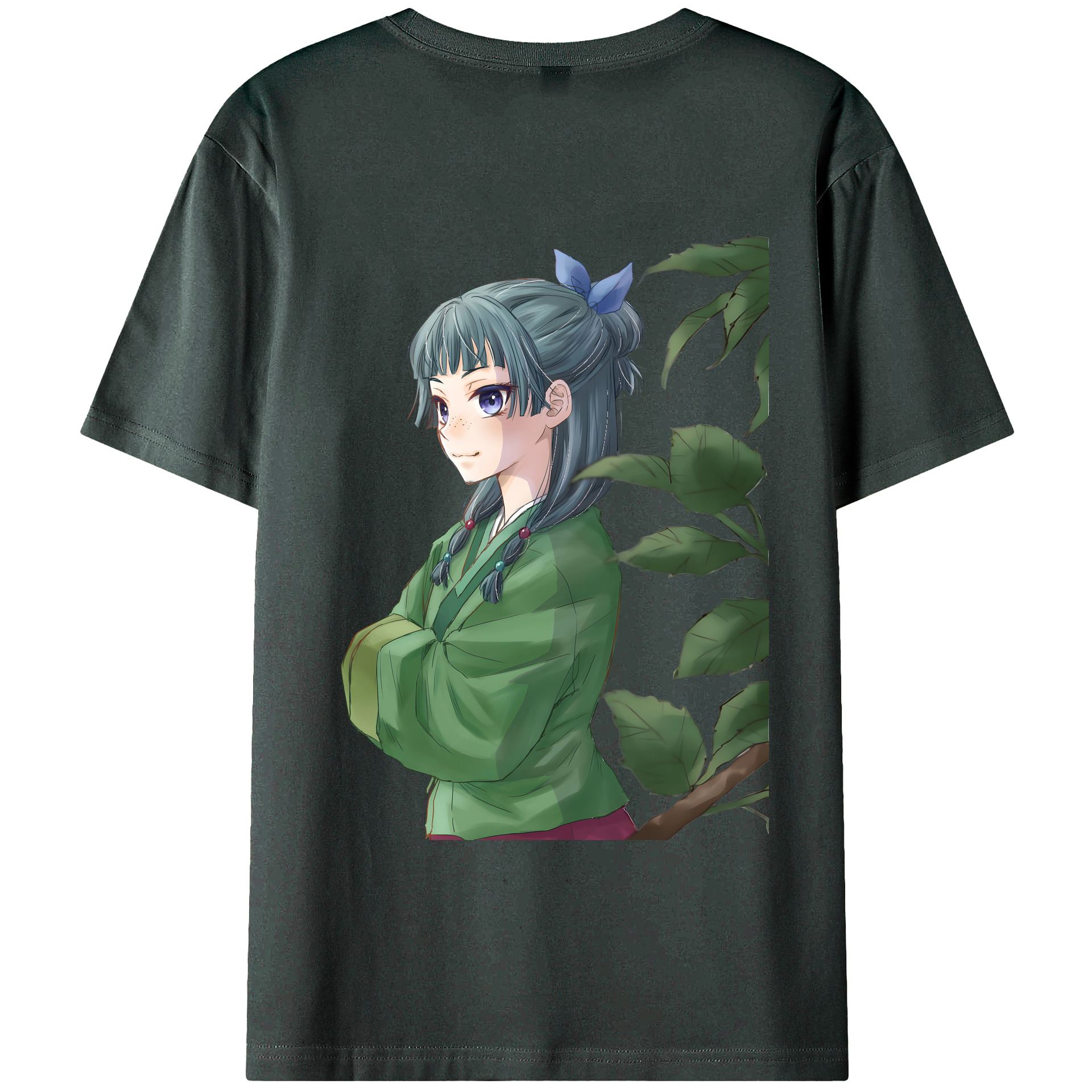 （画像用） 薬屋のひとりごと The Apothecary Diaries 綿100％ メンズ半袖Tシャツ（バックプリント） 通気性